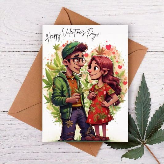 Happy valentine&#39;s day card for stoners