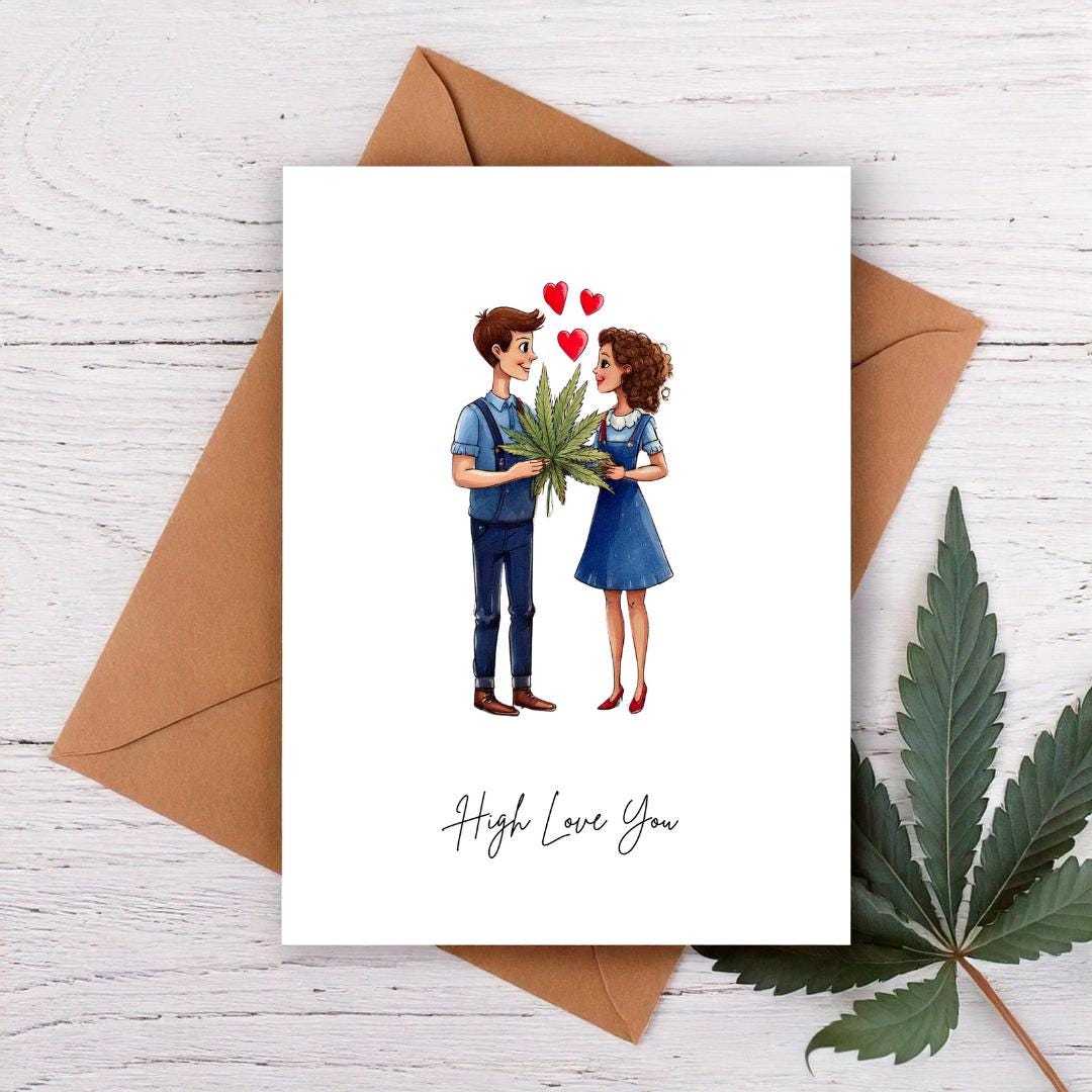 High love you Valentine&#39;s day card