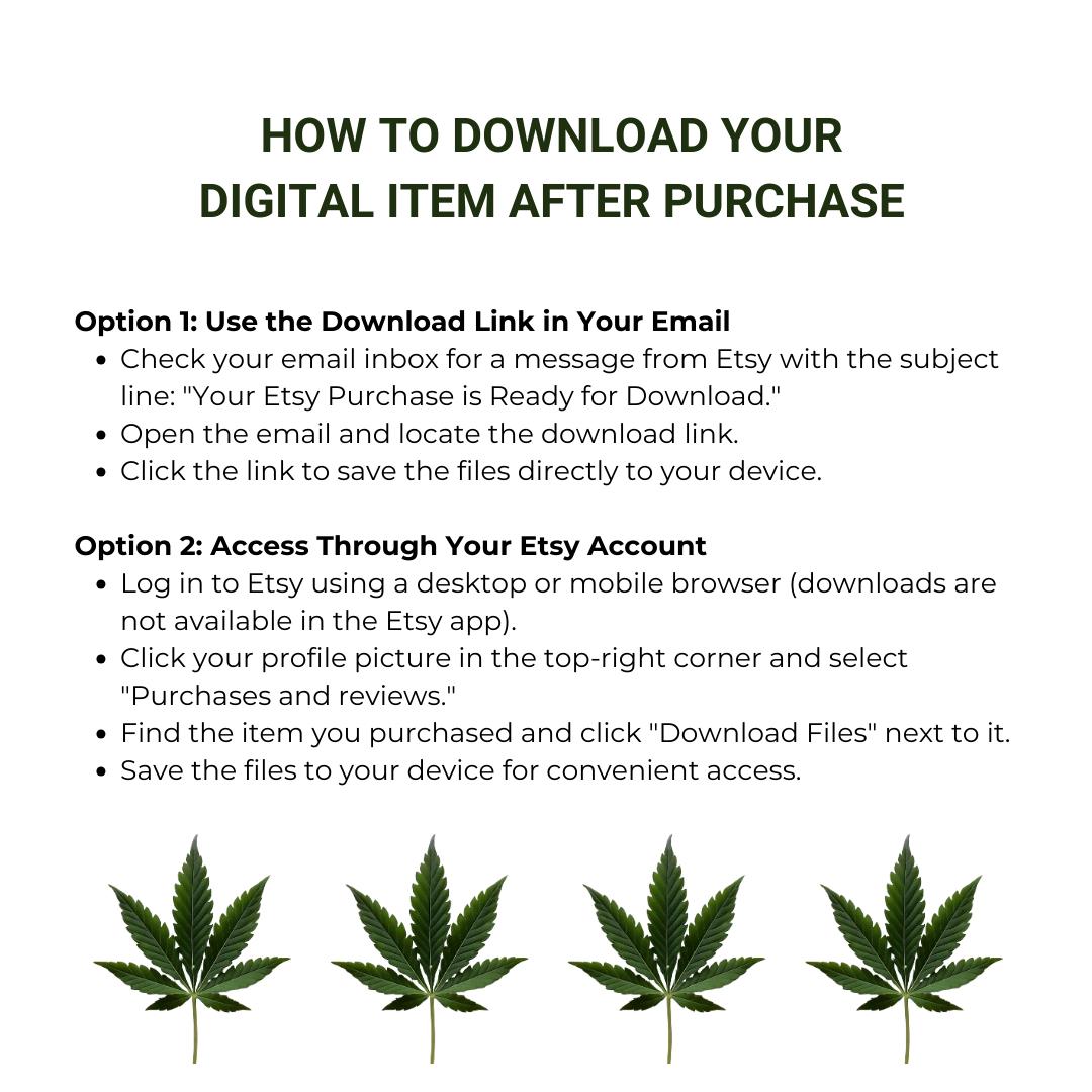 Digital Romantic Weed Valentine Card | Stoner Couples Card | Marijuana Valentine | 420 Valentine’s Day Card | Cannabis Card with Hearts