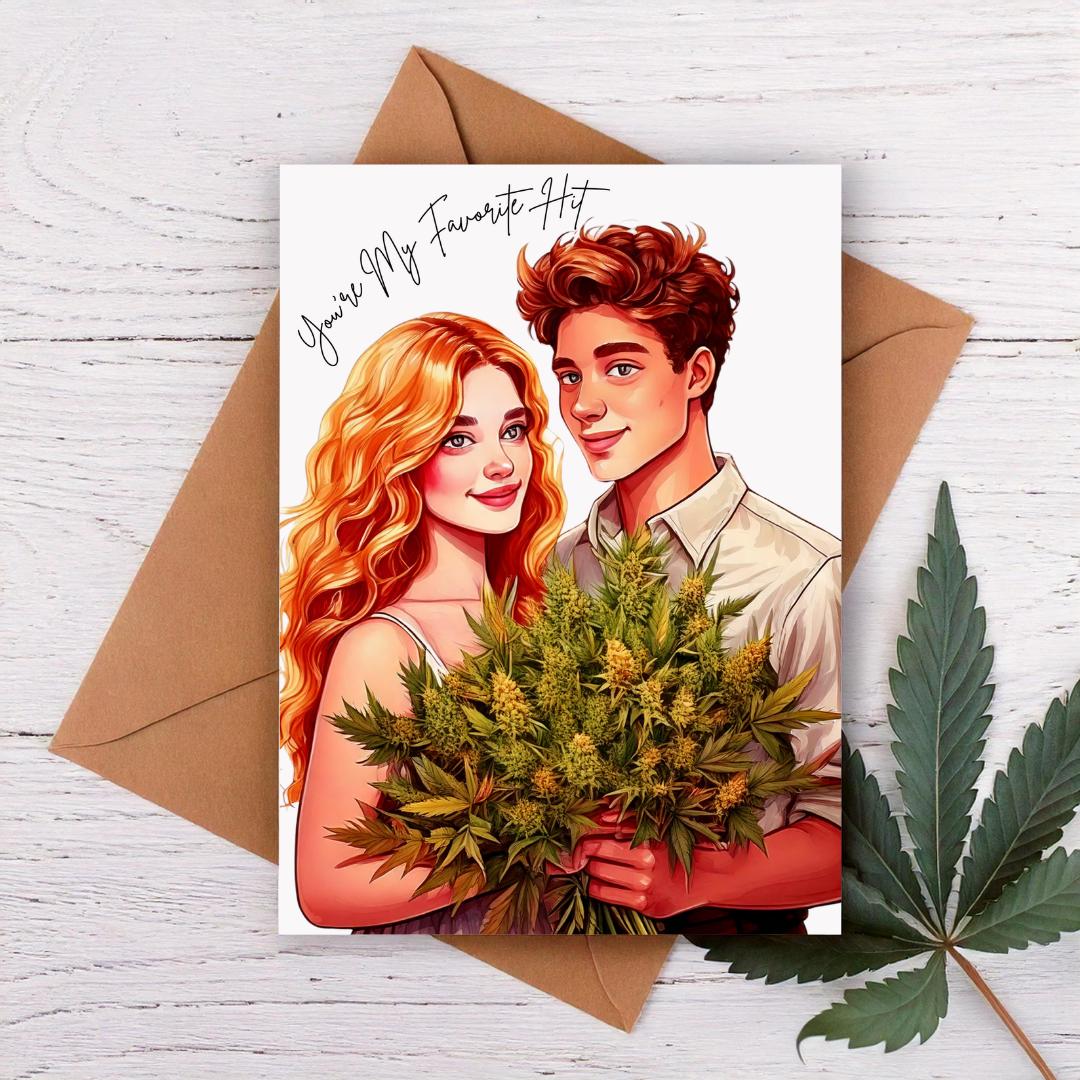 You&#39;re my favorite hit romantic couple Valentine&#39;s day card